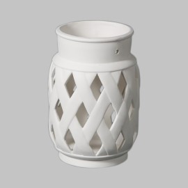 Ceramic Bisque Lattice Lantern - Case of 4